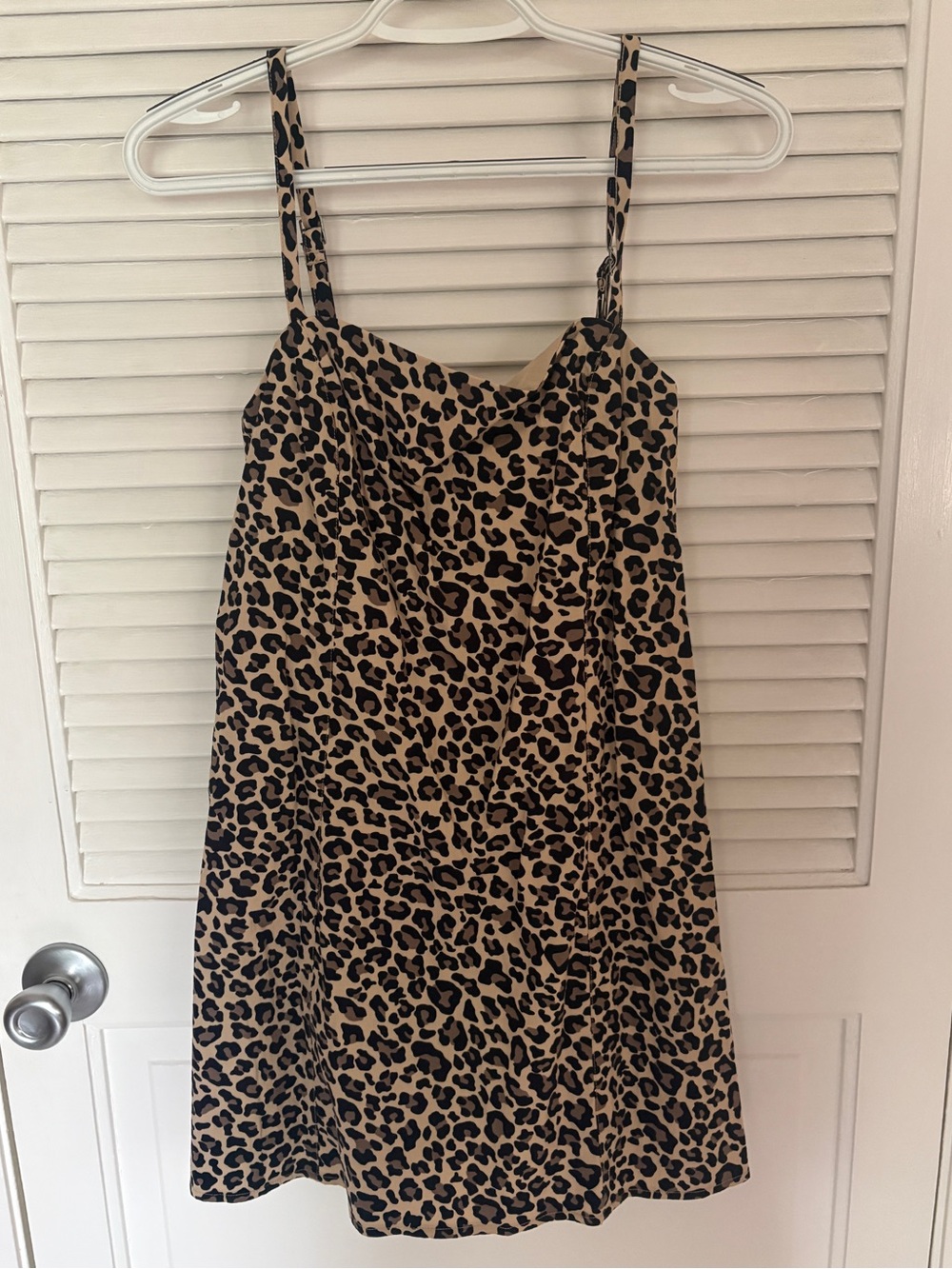 Abercrombie & Fitch Leopard Print Slip Dress